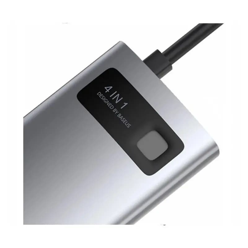 هاب 4 پورت باسئوس مدل Metal Gleam Series Type-C 4 in 1 — تصویر ۴