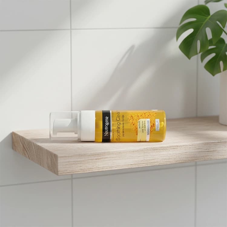 فوم شوینده صورت Neutrogena مدل Soothing Clear حجم 150 میلی لیتر — تصویر ۴