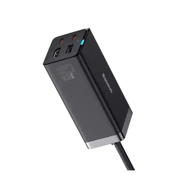 شارژر رومیزی و هاب باسئوس GaN5 Pro Fast Charging 1U+2C+ HDMI توان 67 وات — تصویر ۳