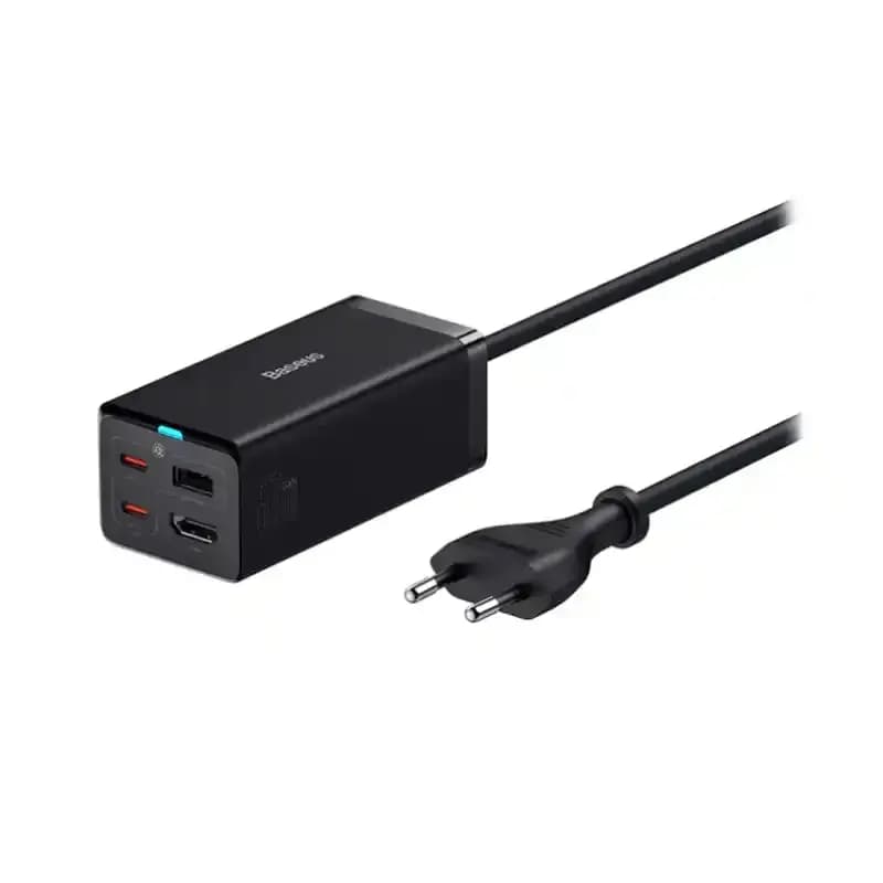 شارژر رومیزی و هاب باسئوس GaN5 Pro Fast Charging 1U+2C+ HDMI توان 67 وات — تصویر ۵