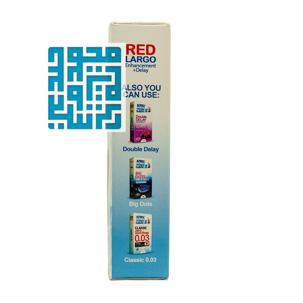 کاندوم کدکس مدل KODEX Red largo بزرگ کننده بسته 12 تایی — تصویر ۳