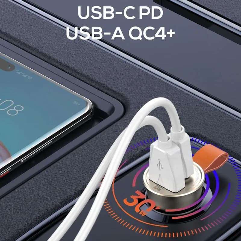 شارژر فندکی ۳۰ وات الدینیو مدل LDNIO C509Q — تصویر ۶