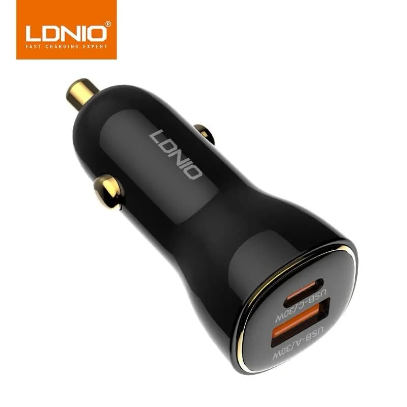شارژر فندکی ۶۰ وات الدینیو مدل LDNIO C103 — تصویر ۲