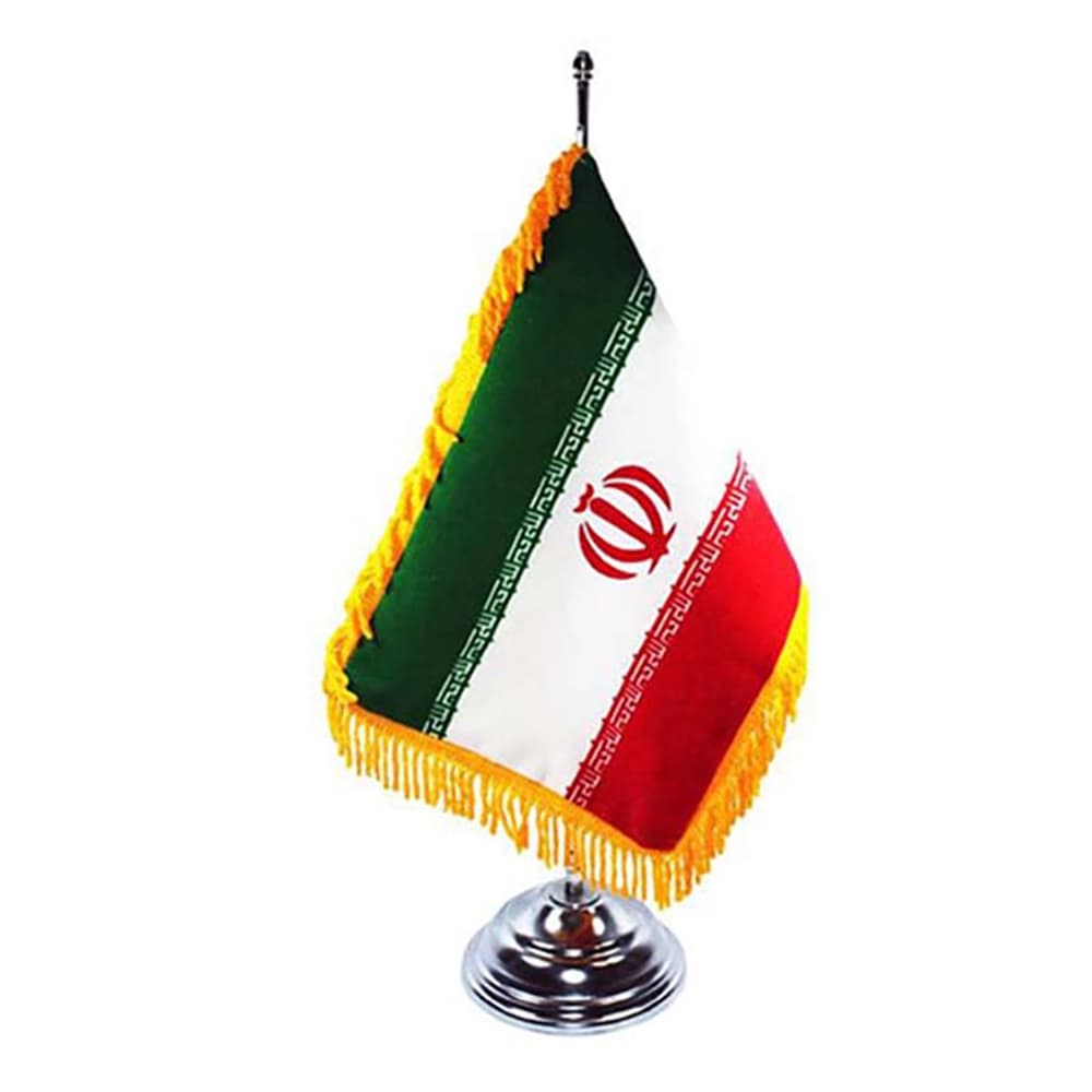 پرچم ایران رومیزی پایه فلزی | شهاب تحریر کد 7070