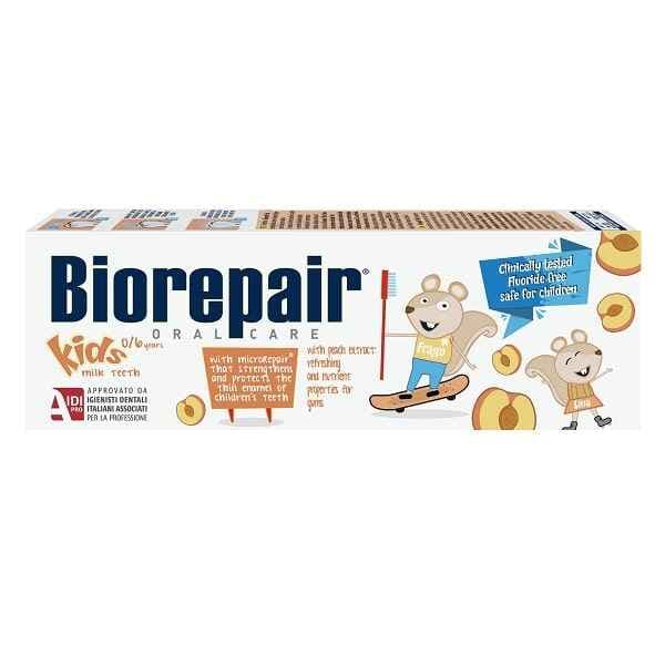 خمیر دندان کودک بایو ریپر Biorepair با طعم هلو حجم 50 میل اصل | بدون فلوراید، تقویت لثه