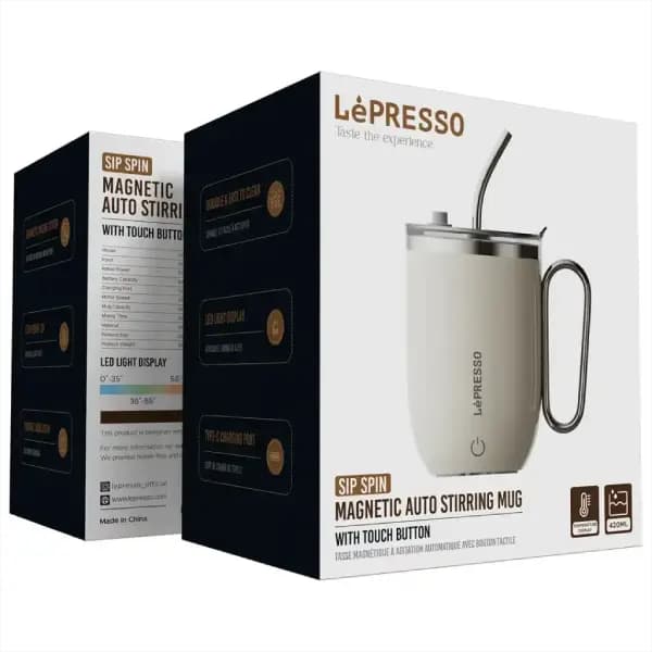 ماگ همزن دار مغناطیسی لپرسو مدل Lepresso Sip Spin LPCFFASM0073 — تصویر ۲