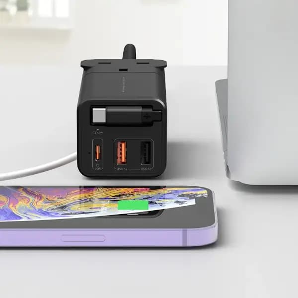 شارژر رومیزی 75 وات پاورولوژی مدل Powerology Desktop Charging Station PWCUQC040 — تصویر ۲