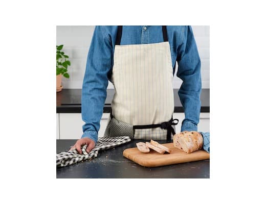 دستمال آشپزخانه آیکیا، مدل RÖDKNOT ، مشکی طرح دار، 45×60 سانتی متر — تصویر ۲