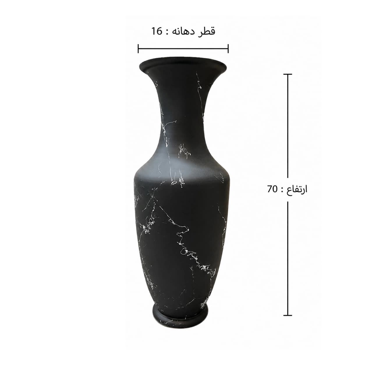 گلدان شیشه ای دکوری سالنی مدل مینایی — تصویر ۴