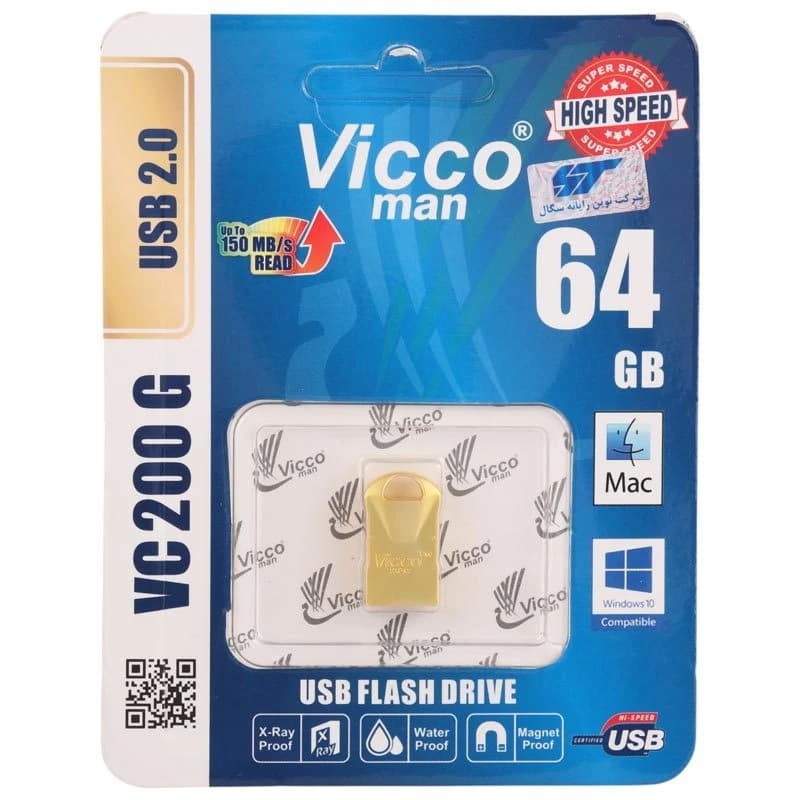 فلش ویکومن type c ظرفیت 64 گیگابایت USB 3.1