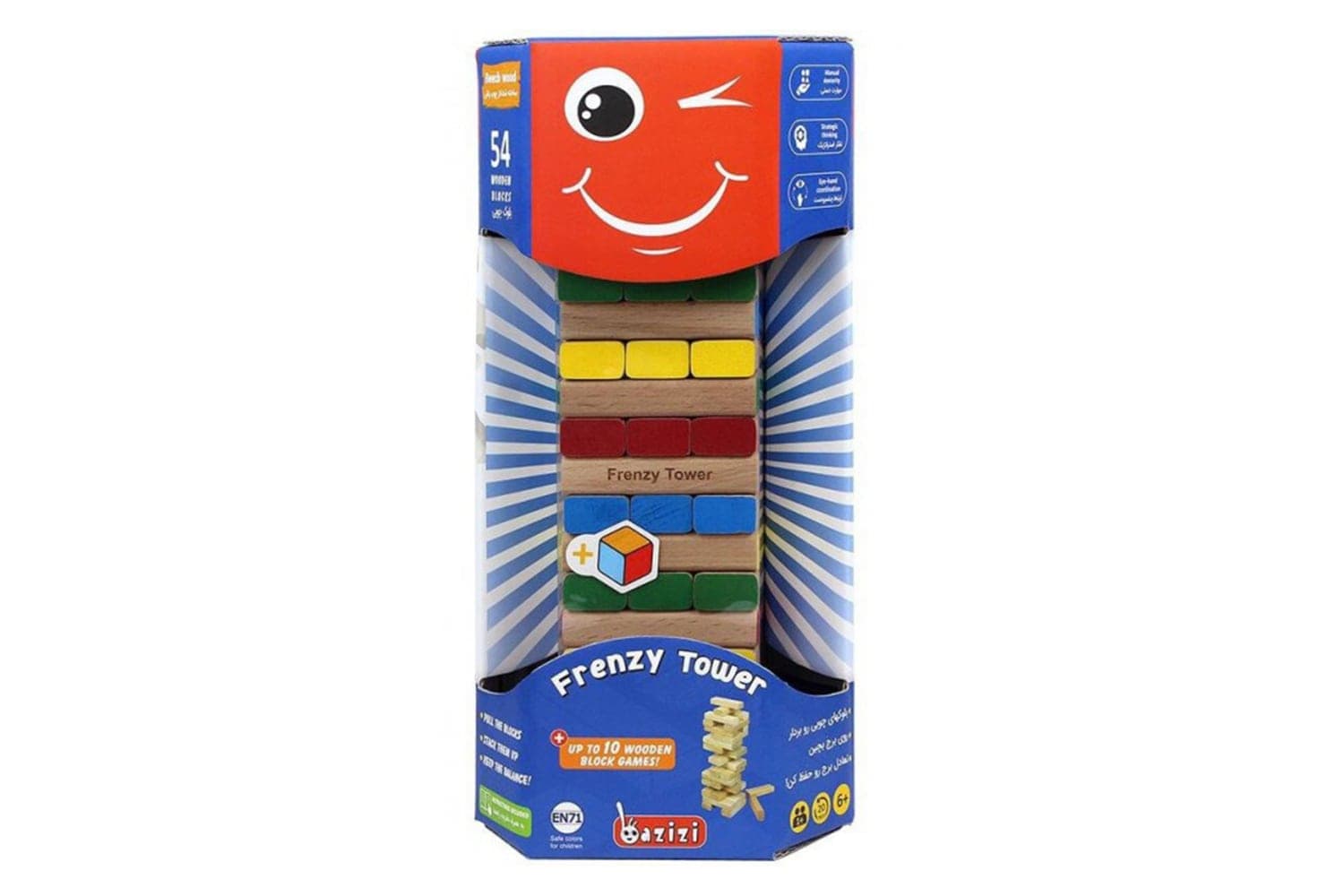 بازی فکری جنگا رنگی فرنزی (Jenga) (برج هیجان)