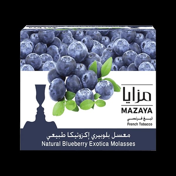 تنباکو قلیان مزایا بلوبری Mazaya blueberry exotica hookah tobacco — تصویر ۳