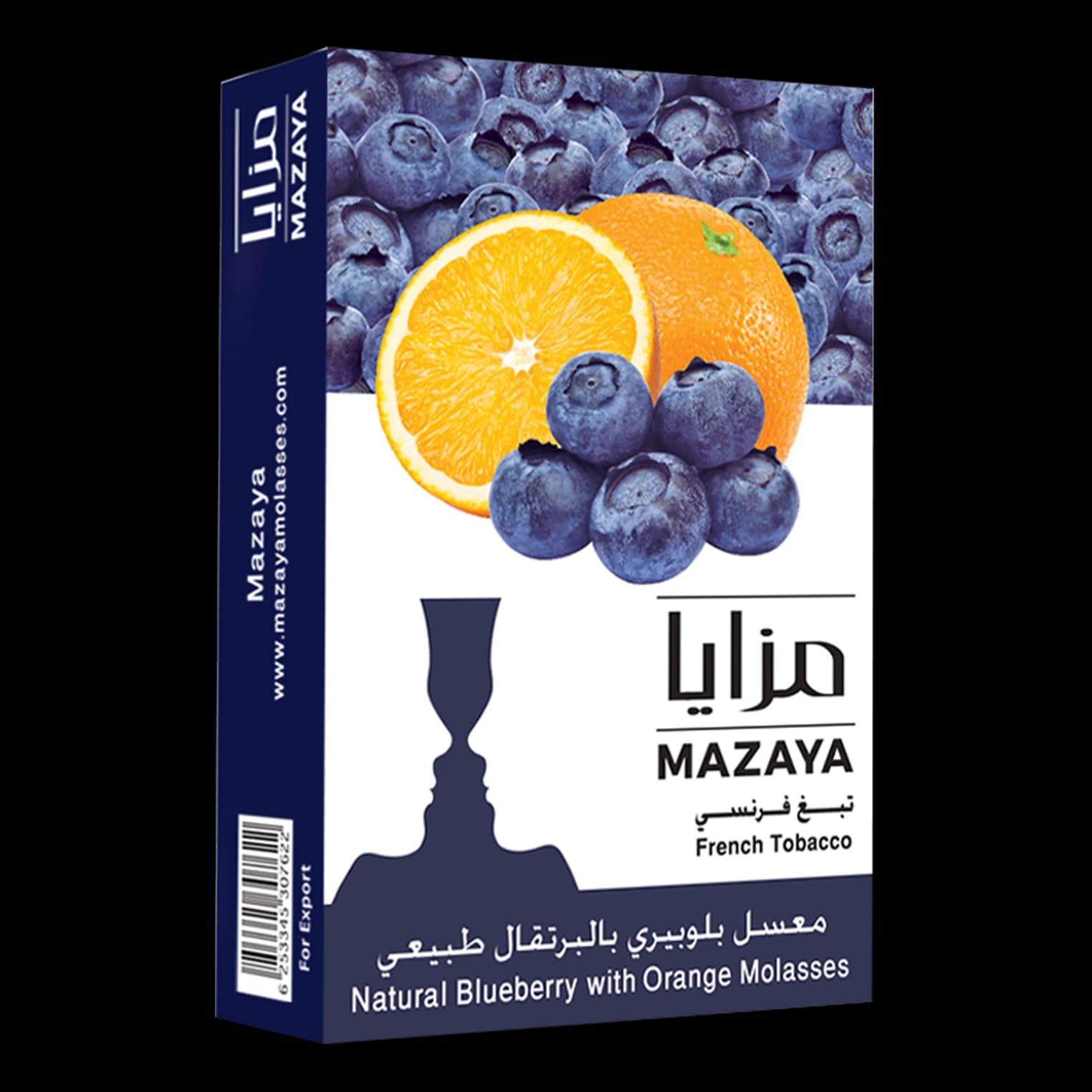 تنباکو قلیان مزایا بلوبری پرتقال Mazaya Blueberry Orange hookah tobacco