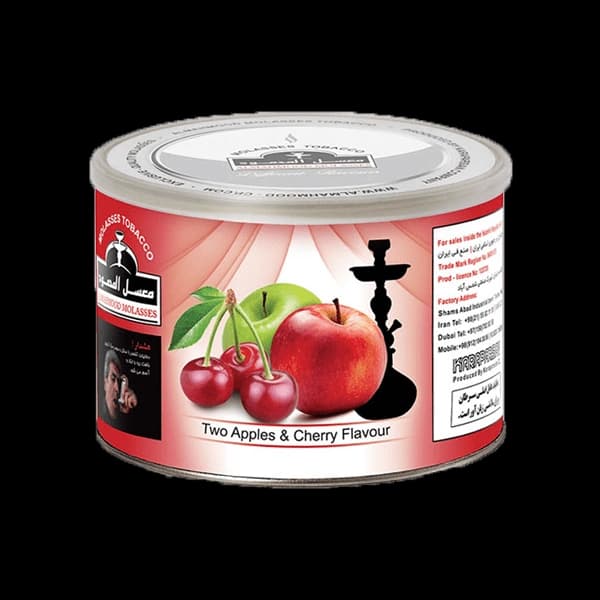 تنباکو قلیان المحمود دوسیب آلبالو Almahmood two apples & cherry hookah tobacco — تصویر ۲