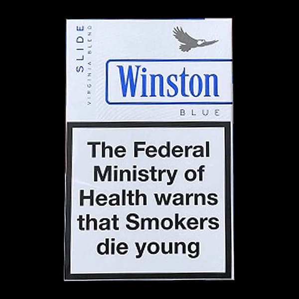 سیگار وینستون آبی اسلاید اسموک Winston blue slide smoke