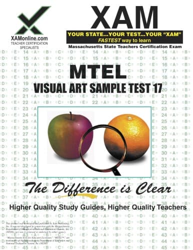 کتاب MTEL Visual Art Sample Test 17 Teacher Certification, 2nd Edition (XAM MTEL) نسخه کامل