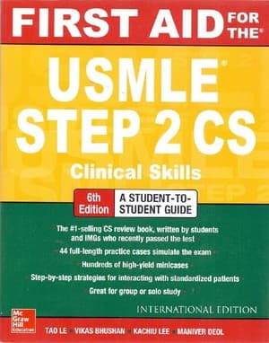 دانلود کتاب First Aid Clinical Skills for the USMLE Step 2 CS 6th Edition