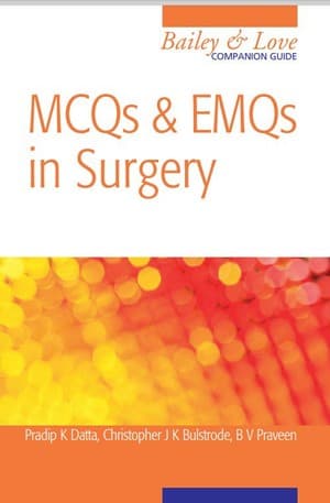 دانلود کتاب MCQs and EMQs in Surgery- Bailey Love Companion Guide