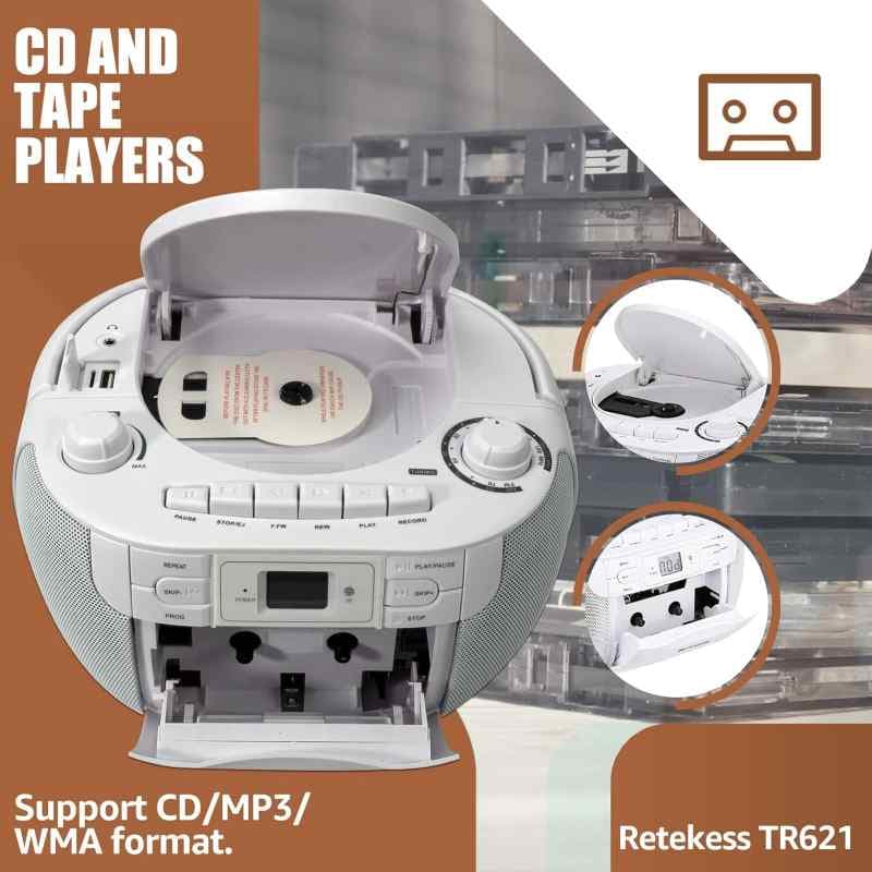 رادیو، سی‌دی ، کاست و اسپیکر بلوتوثی Retekess TR621 — تصویر ۲