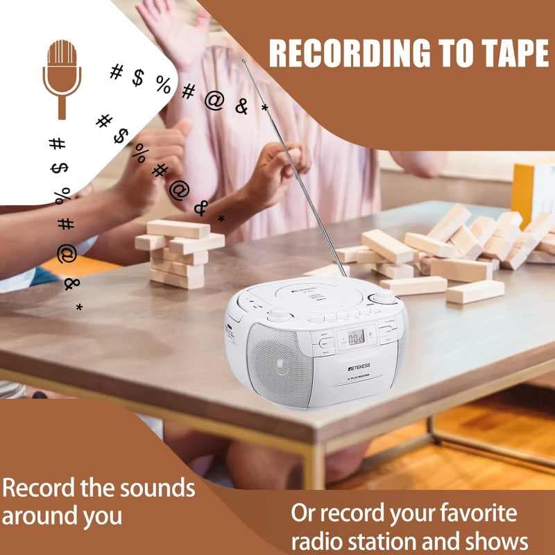 رادیو، سی‌دی ، کاست و اسپیکر بلوتوثی Retekess TR621 — تصویر ۶