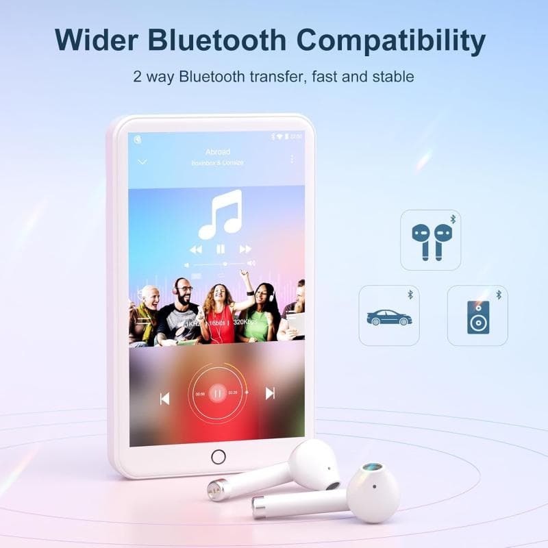 پخش‌کننده موسیقی آندرویدی MP3 برند MECHEN مدل H1 Pro با صفحه نمایش 4 اینچی — تصویر ۴