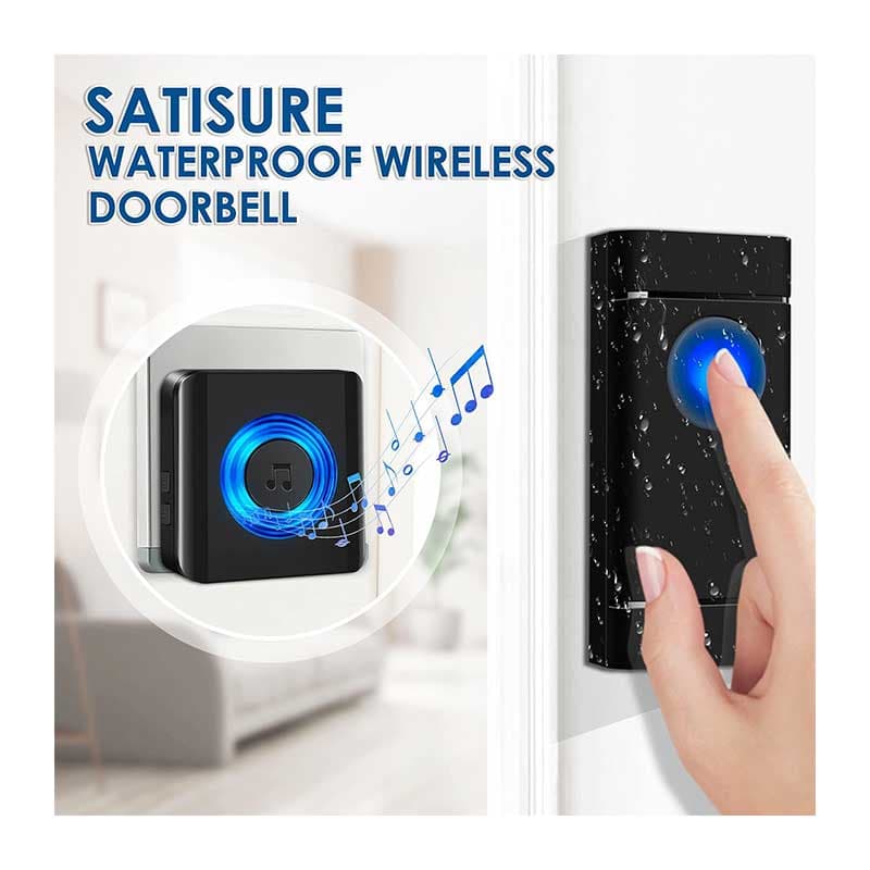 زنگ درب بیسیم 3 گیرنده برند Satisure — تصویر ۴