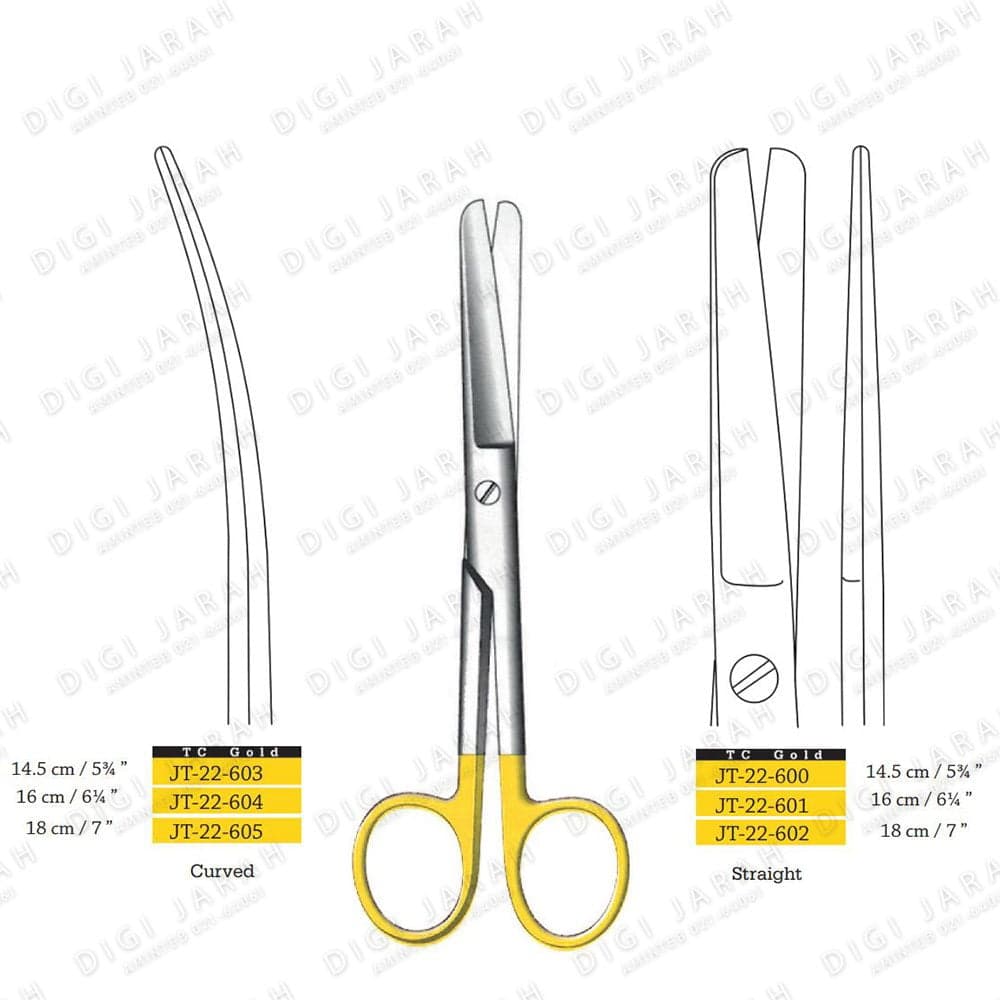 یک سر تیز JT-22-606 surgicon 14CM TC