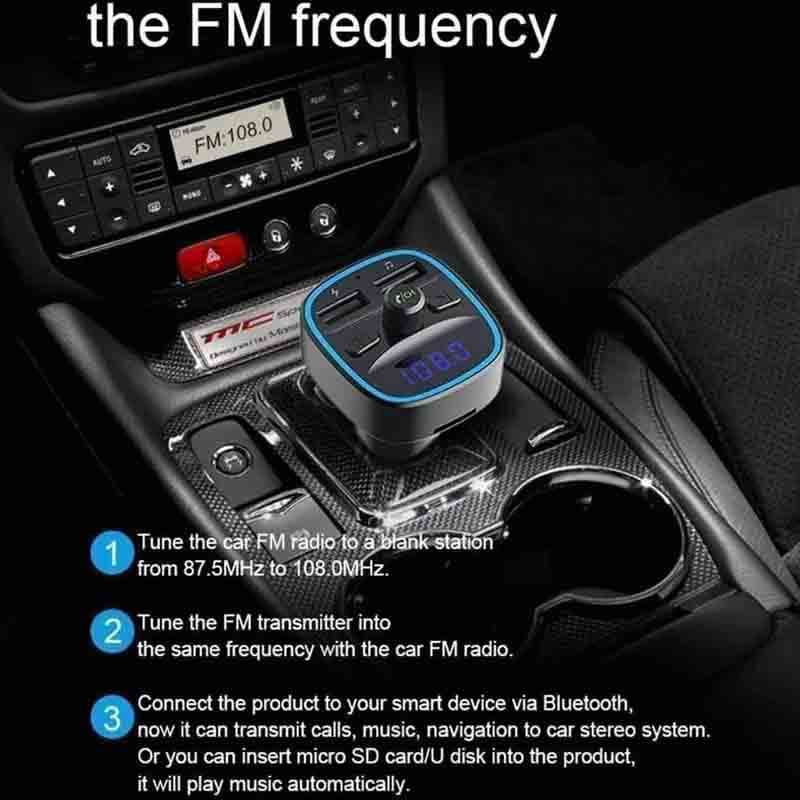 شارژر فندکی بلوتوثی fm خودرو برند Cdrox T25 — تصویر ۳