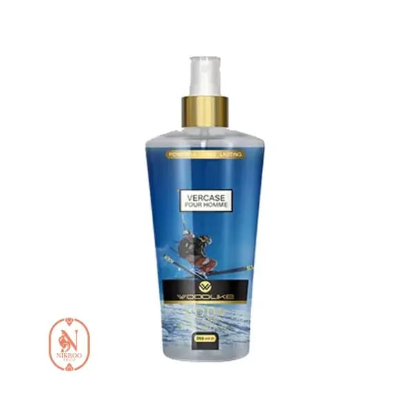 بادی اسپلش مردانه وودلایک مدل VERCASE POUR HOMME حجم 250 میل