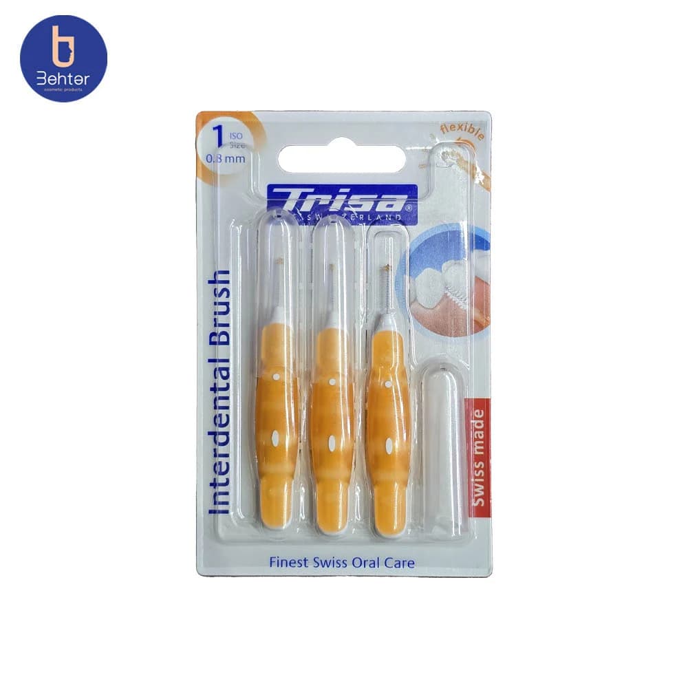 براش بین دندانی پروفشنال 0.8 میلیمتری ایزو یک تریزا Trisa Iso 1 Professional Interdental Brush 0.8 mm