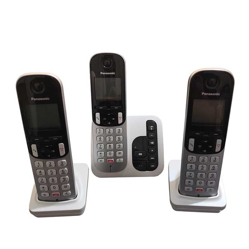 تلفن بی سیم پک 3 عددی برند Panasonic KX-TGC263 (استوک در حد نو) — تصویر ۲