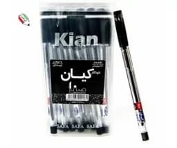 خودکار مشکی بدنه کریستال نوک 1 میلیمتر کیان 13045 — تصویر ۲