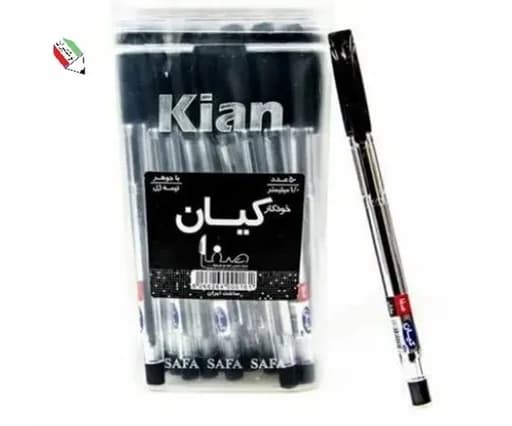 خودکار مشکی بدنه کریستال نوک 1 میلیمتر کیان 13045