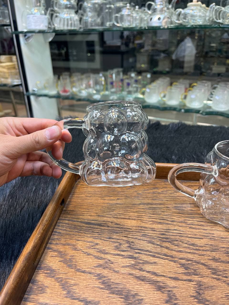 لیوان پیرکس طرح سنگی — تصویر ۵