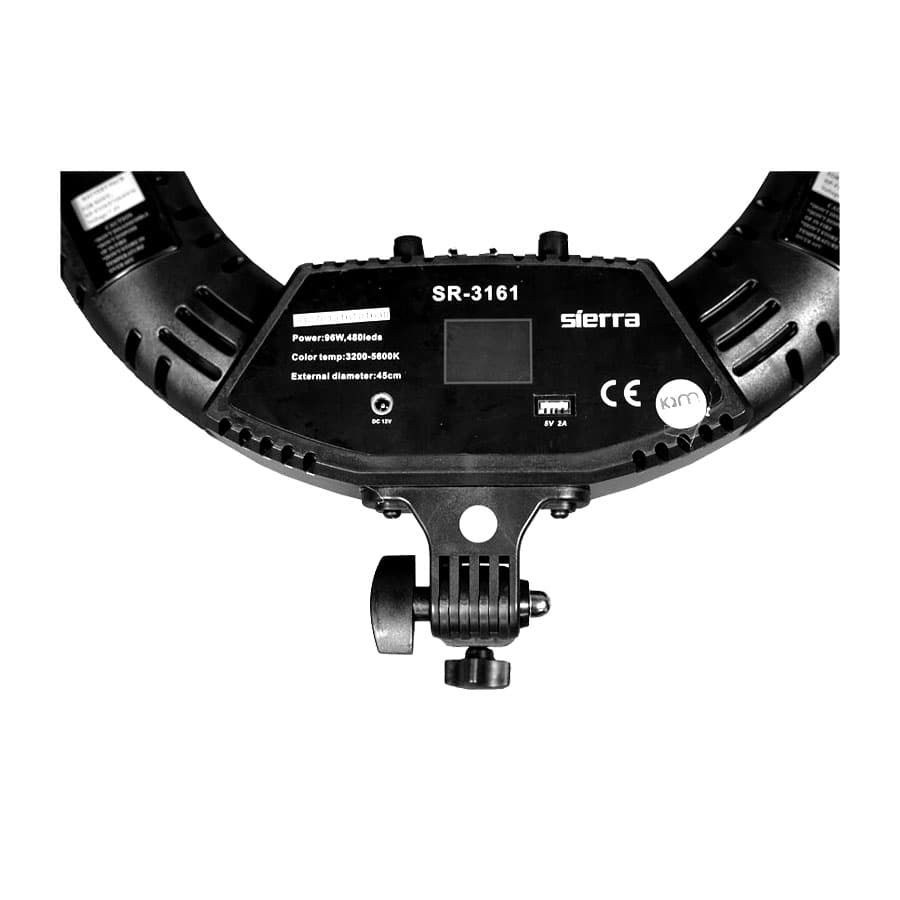 رینگ لایت سی یرا Sierra Ring Light SR-3161 به همراه پایه تاشو — تصویر ۴