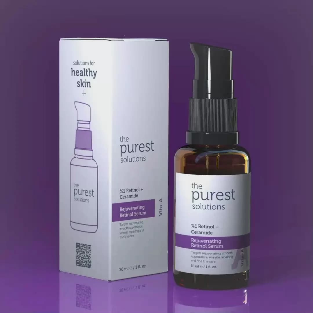 سرم رتینول پیورست سولوشن مدل retinol %1 + ceramide حجم 30ml — تصویر ۲