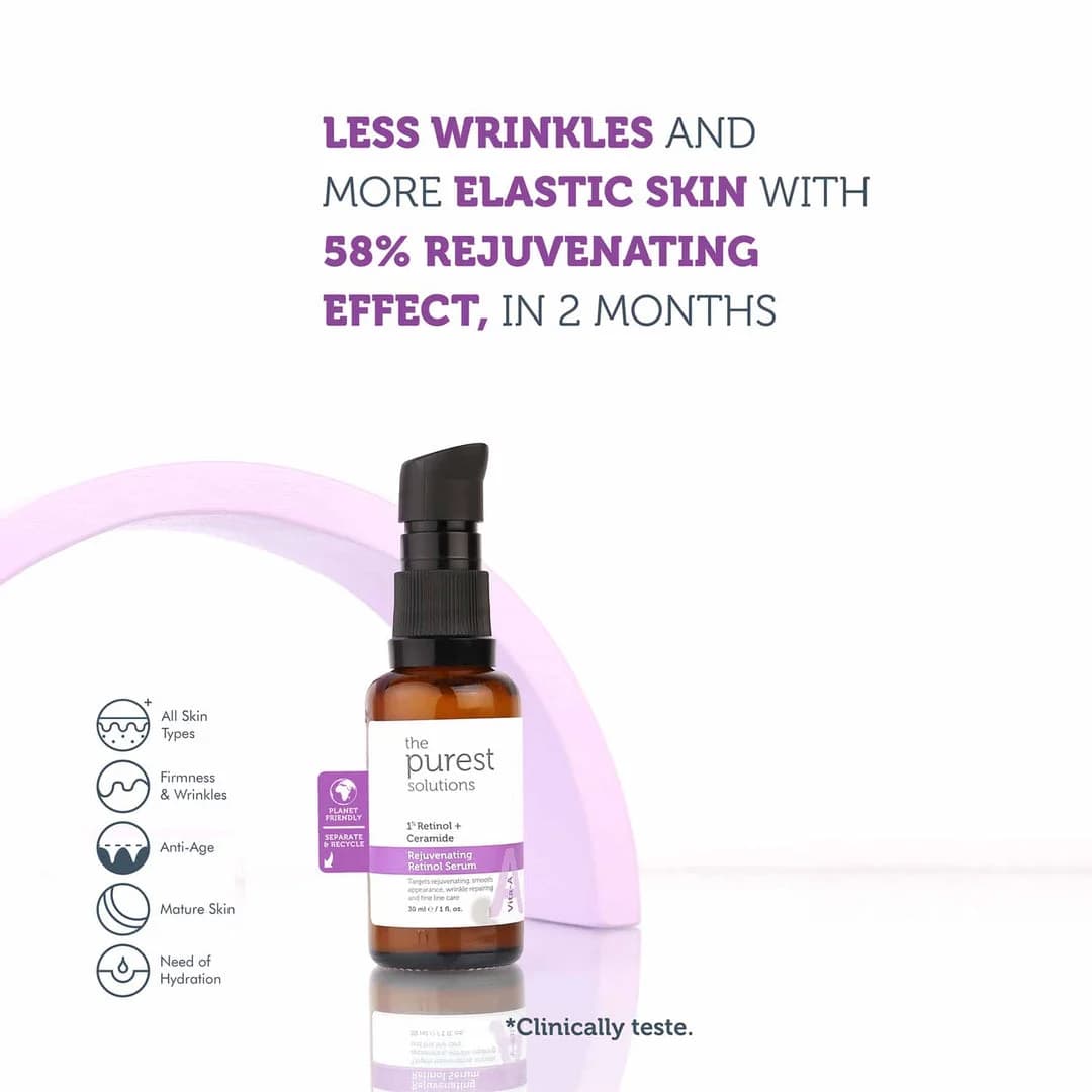 سرم رتینول پیورست سولوشن مدل retinol %1 + ceramide حجم 30ml — تصویر ۳