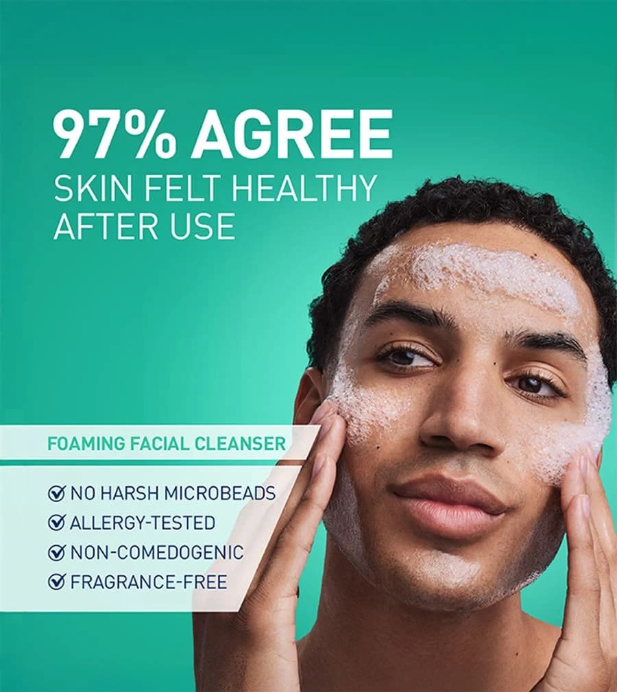 فوم شستشوی پوست نرمال تا چرب سراوی CeraVe Foaming Facial Cleanser حجم ۲۳۶ میل — تصویر ۴