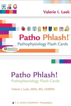 دانلود کتاب Valerie I Leek Patho Phlash! Pathophysiology Flash Cards , F