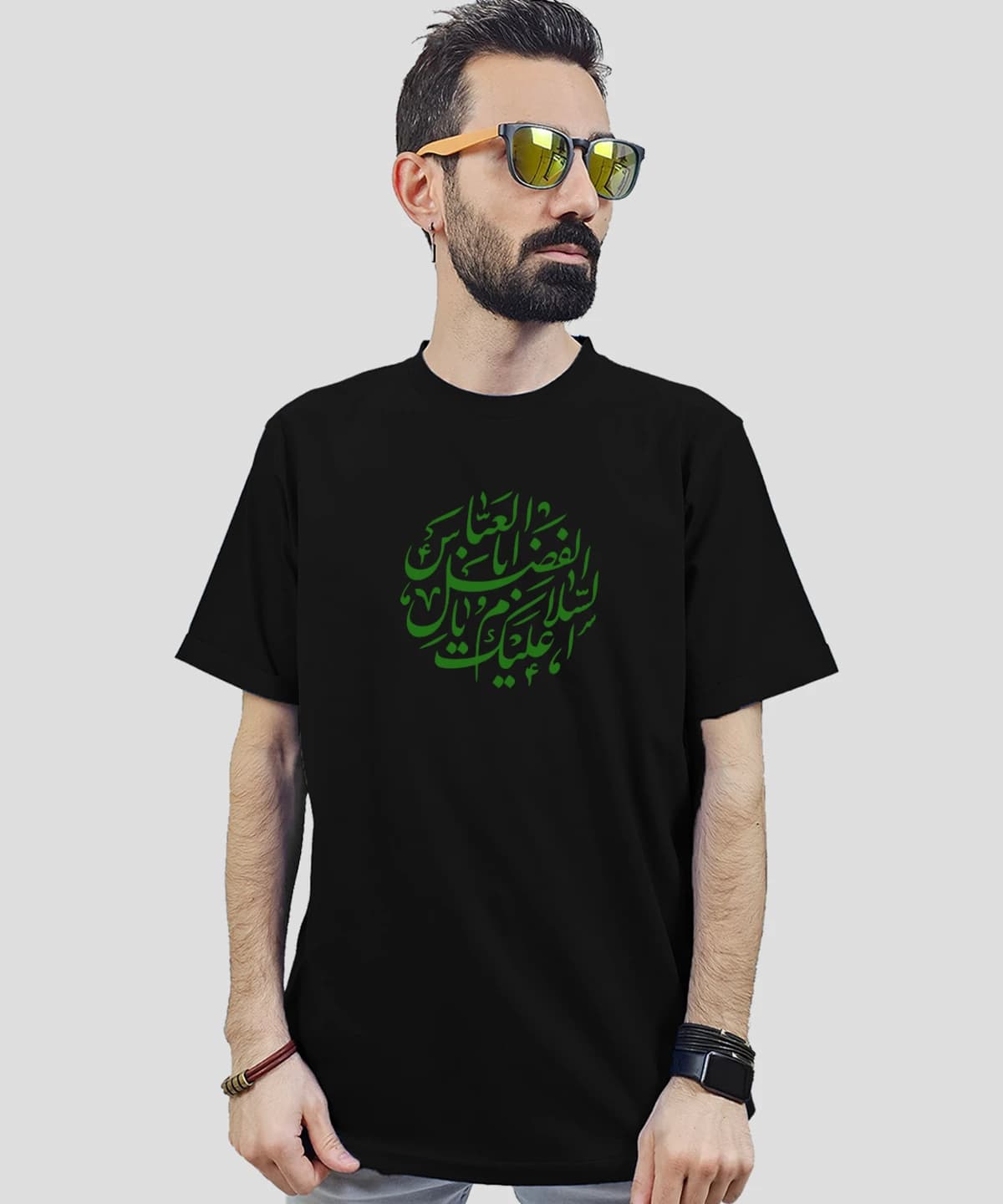 تیشرت مردانه و زنانه مذهبی طرح السلام علیک یا اباالفضل العباس — تصویر ۲