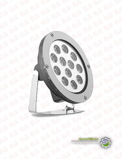 چراغ استخری روکار 12 وات ارتقا صنعت نور IP68 مدل نگین