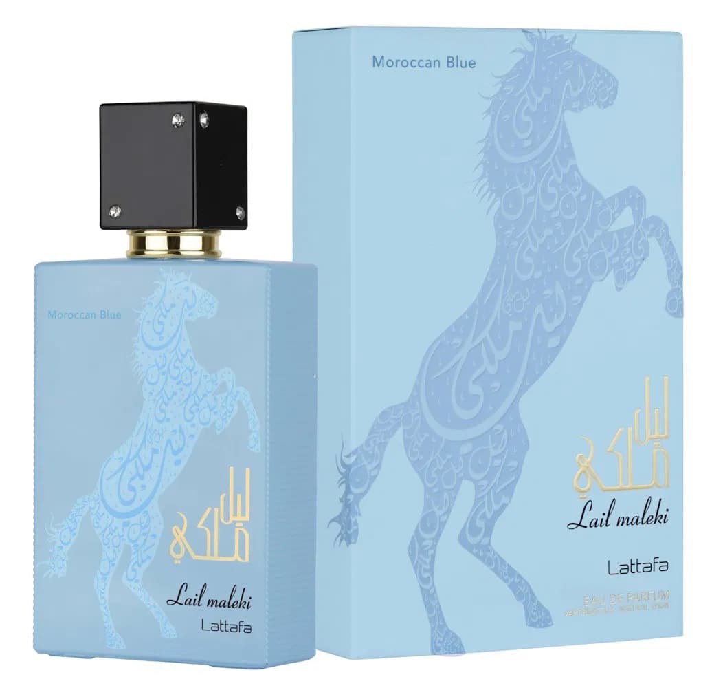 ادکلنLattafa Lail Maleki Moroccan Blue-ادکلن لطافه لیل ملکی مراکشی بلو