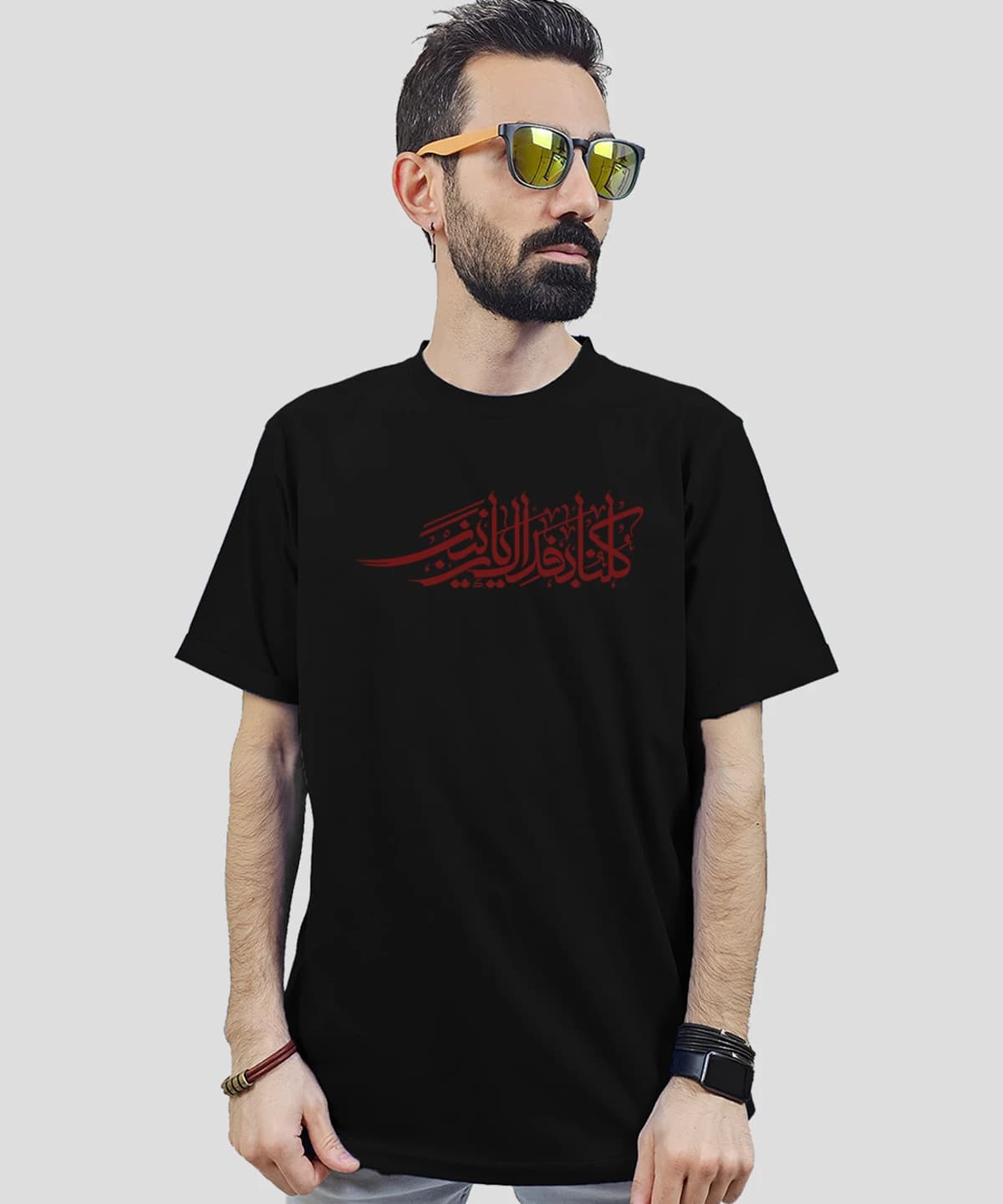 تیشرت مردانه و زنانه مذهبی طرح کلنا فداک یا زینب کد 480 — تصویر ۲