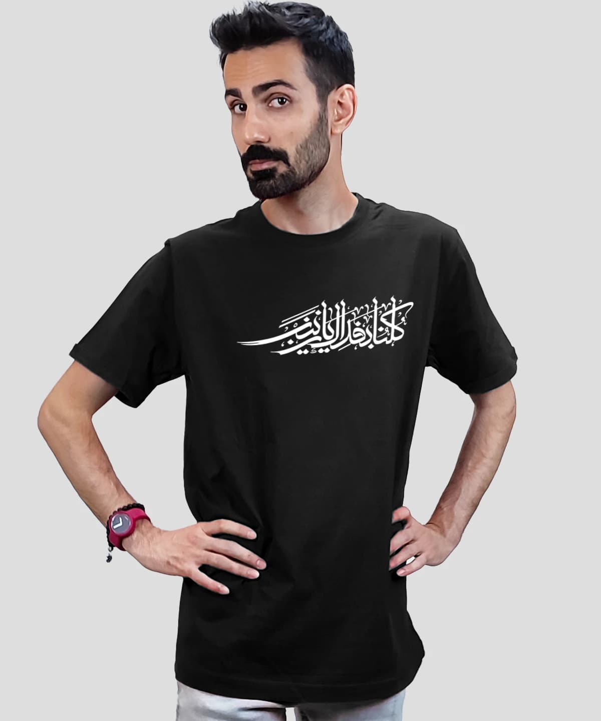 تیشرت مردانه و زنانه مذهبی طرح کلنا فداک یا زینب کد 480 — تصویر ۴