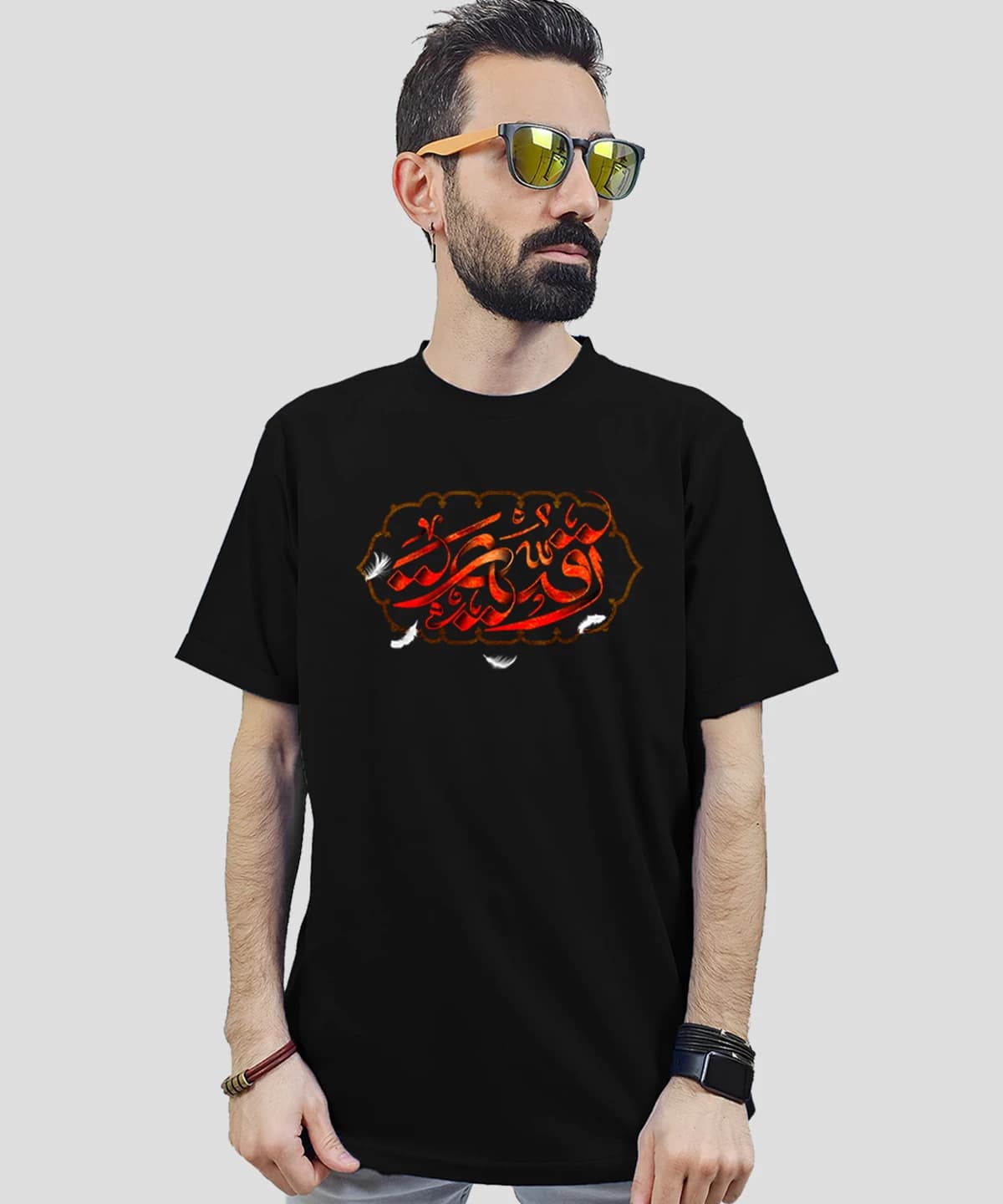 تیشرت مردانه و زنانه مذهبی طرح یا رقیه (س) کد 479 — تصویر ۲