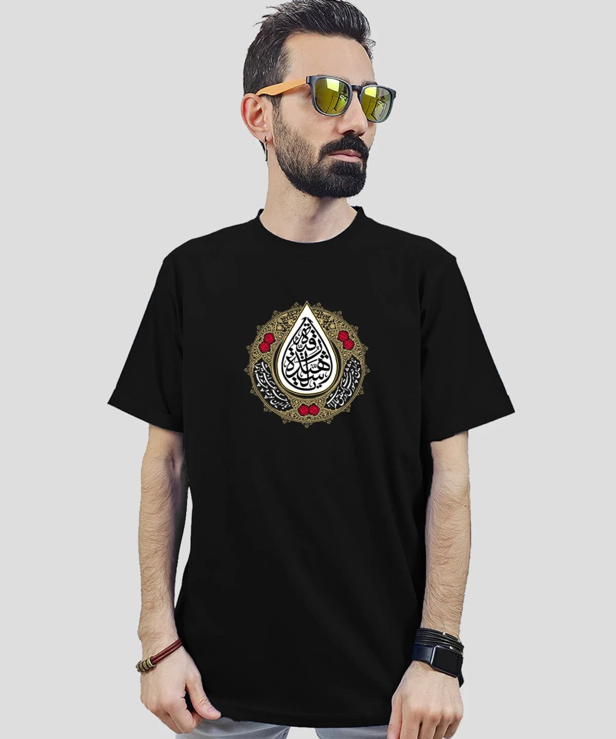 تیشرت مردانه و زنانه مذهبی طرح یا رقیه الشهیده کد 477 — تصویر ۳