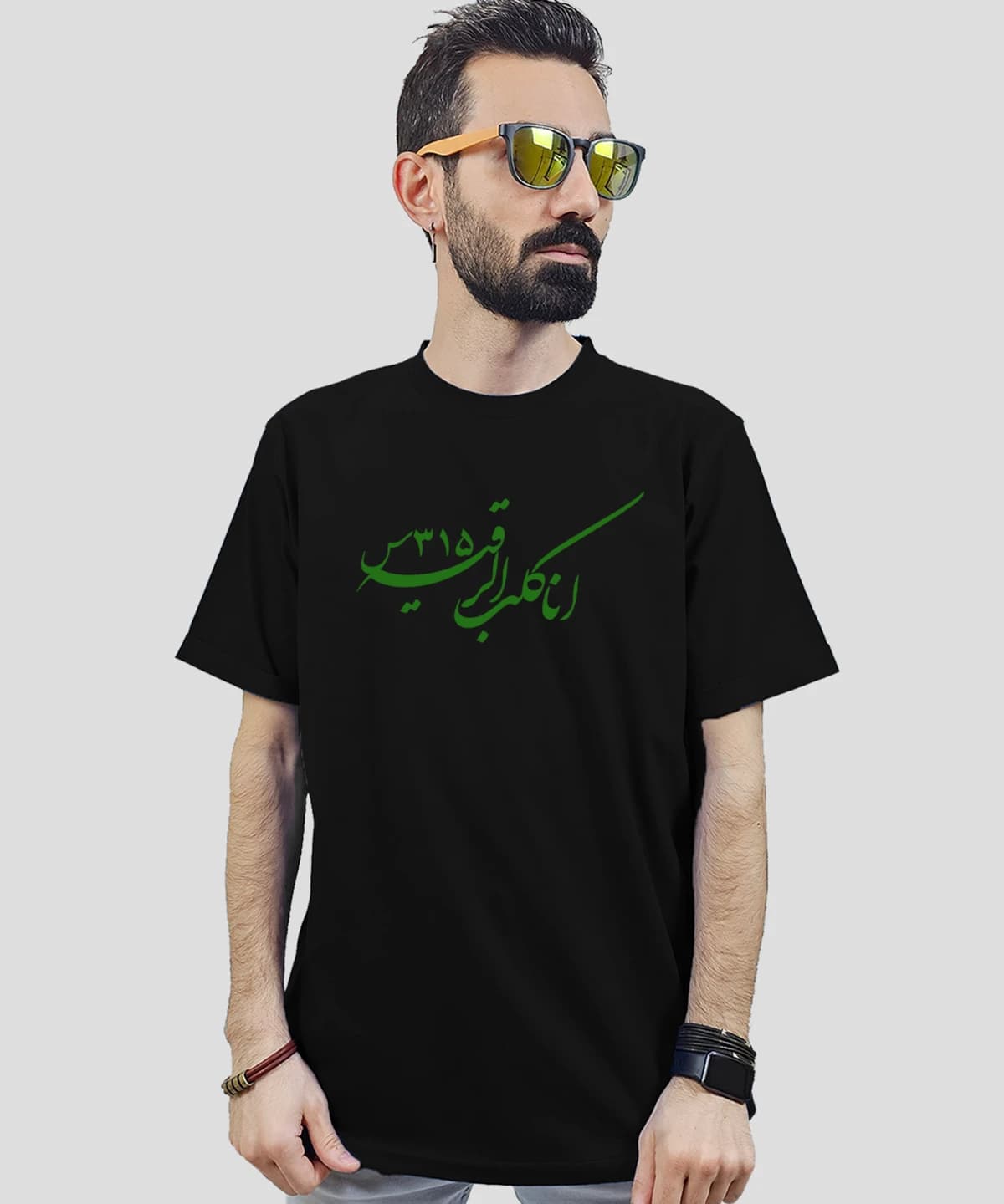 تیشرت مردانه و زنانه مذهبی طرح انا کلب رقیه کد 474