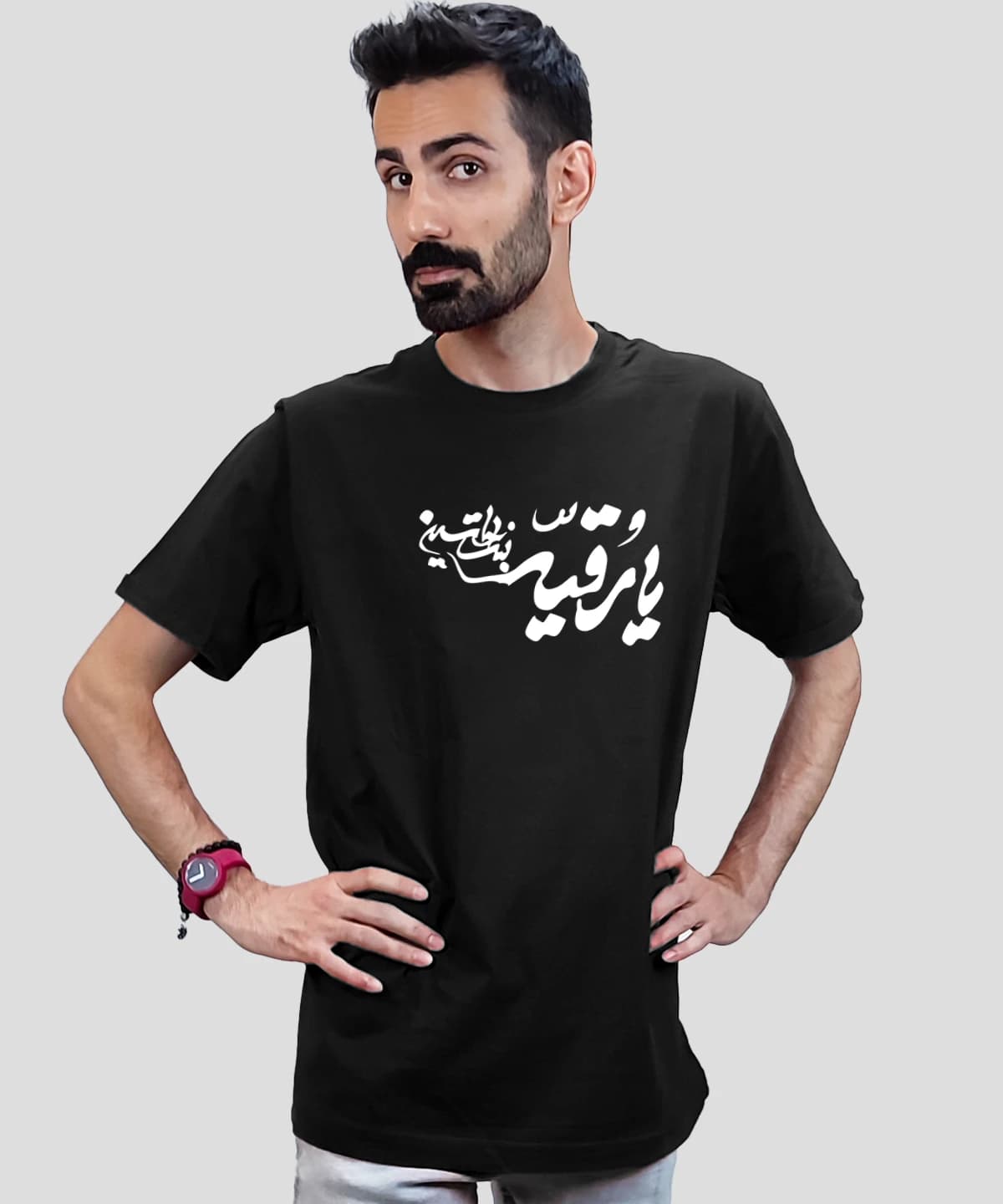 تیشرت مردانه و زنانه مذهبی طرح یا رقیه بنت الحسین — تصویر ۴