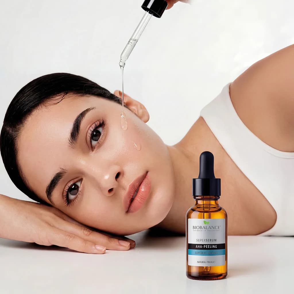 سوپر سرم لایه بردار AHA اسید گلیکولیک 8% بیوبالانس BioBalance AHA Peeling Glycolic Acid 8% Super Serum — تصویر ۳