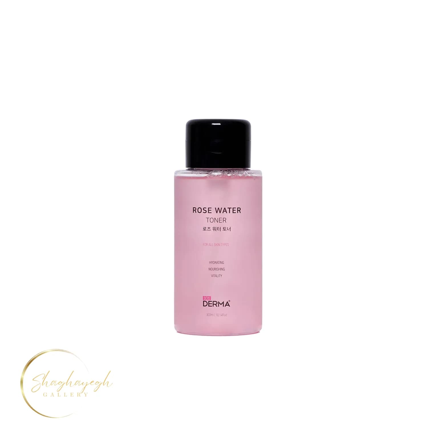 تونر آبرسان و شاداب‌کننده گلاب 101 درما حجم 300 میل Derma101 Rose Water Hydrating Toner